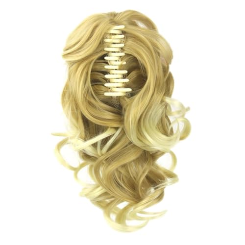 CLISPEED Lockerer Lockiger Synthetischer Pferdeschwanz Haarverlängerung mit Klammer und Ziehband Passend Komfortabel und Sicher Modischer Haarschmuck für Frauen und Mädchen Farbe von CLISPEED