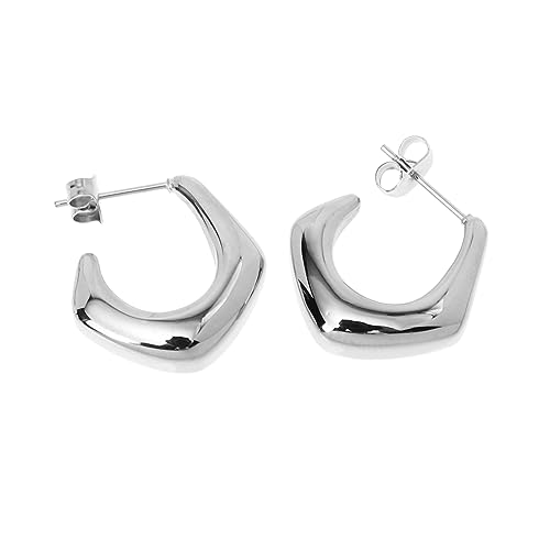 CLISPEED Loop Drop Ohrringe Damen Silberfarben Leichte Tropfenform Ohrstecker Hautfreundlich Handgefertigt Modischer Schmuck für Alltag und Besondere Anlässe CLISPEED Loop Drop Ohrringe Damen Silberfarben Leichte Tropfenform Ohrstecker Hautfreundlich Handgefertigt Modischer Schmuck für Alltag und Besondere Anlässe von CLISPEED