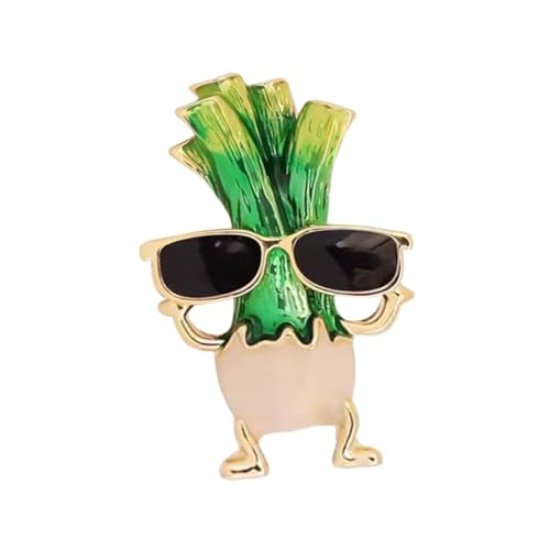 CLISPEED Lustige Metallbrosche Großem Lauch Robuste Anstecknadel für Kleidung Vielseitiger Anzug Reverspin für Pullover Schals Hüte und Besondere Anlässe Wie Weihnachten und Geburtstage von CLISPEED