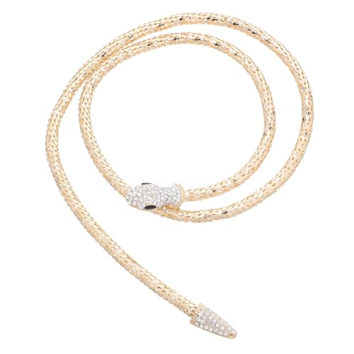 CLISPEED Schlangenhalskette Für Frauen Verstellbar Mit Strass-details Und Magnetverschluss Aus Legierung Retro-design Als Statement-schmuck Und Tieranhänger-kette Für Party Und Alltag von CLISPEED
