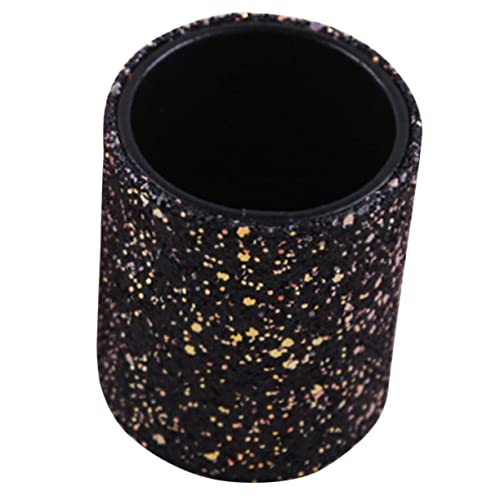 CLISPEED Make Up Pinselhalter Schwarz Kosmetik Organizer mit Staubschutz Vielseitiger Aufbewahrungsbehälter für Schminktisch Desktop Stifthalter und Nail Art Tool Organizer Platzsparend von CLISPEED