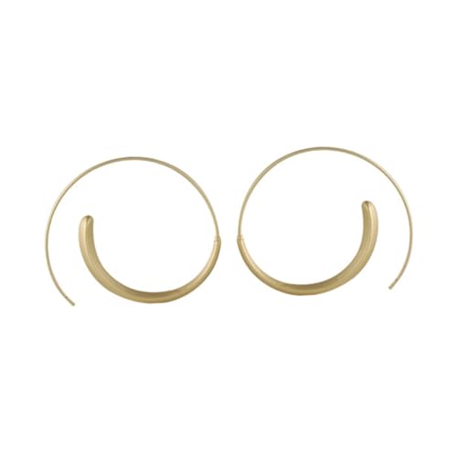 CLISPEED Matte Goldfarbene Ohrringe Creolen Damen Leicht und Sicher Ohrstecker Modisches für Alltag und Besondere Anlässe Attraktives Accessoire für Stilbewusste Frauen CLISPEED Matte Goldfarbene Ohrringe Creolen Damen Leicht und Sicher Ohrstecker Modisches für Alltag und Besondere Anlässe Attraktives Accessoire für Stilbewusste Frauen von CLISPEED