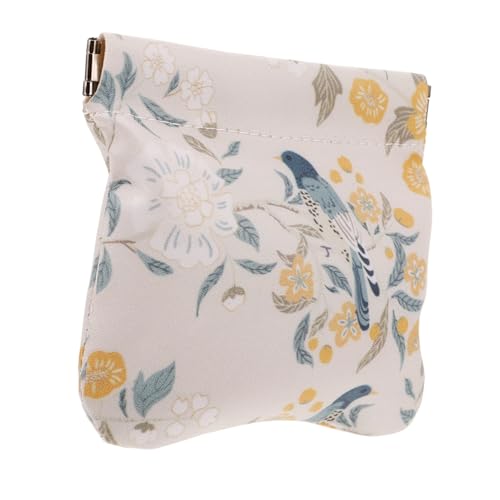 CLISPEED Mini Kosmetiktasche Damen Kompakte Geldbörse mit Druckmuster Leichter Organizer Beutel für Schlüssel Karten Münzen Tragbar für Reisen und Alltag von CLISPEED