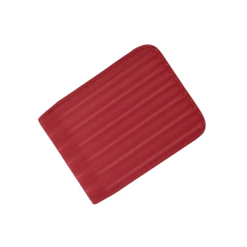 CLISPEED Mini Lippenstift Etui Damen Kompakte Kosmetiktasche mit Spiegel Langlebiges PU Material Praktische Aufbewahrung für Lippenstift Modische Rote Schminktasche für Unterwegs von CLISPEED