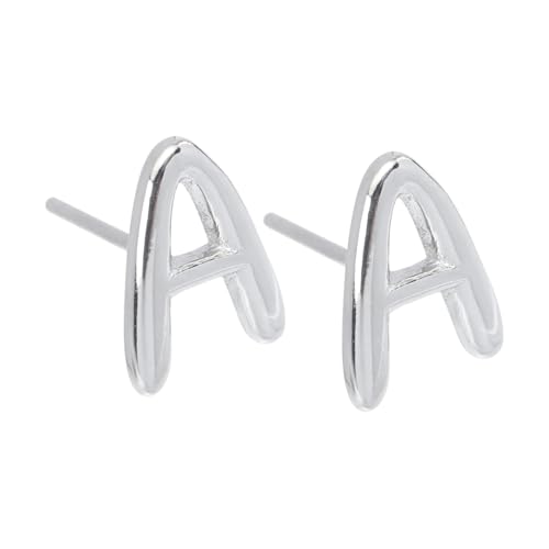 CLISPEED Minimalistische Initial Ohrstecker Silber Buchstabe A Leichte Klassische Alphabet Ohrringe für Damen und Herren Zeitloser Alltags Schmuck Durchstochenes Ohraccessoire CLISPEED Minimalistische Initial Ohrstecker Silber Buchstabe A Leichte Klassische Alphabet Ohrringe für Damen und Herren Zeitloser Alltags Schmuck Durchstochenes Ohraccessoire von CLISPEED