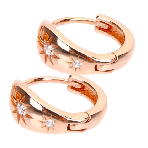 CLISPEED Minimalistische Ohrstecker Damen mit Goldenen Strasssteinen Funkelnde Achtzack stern Ohrringe Modisches Accessoire für Hochzeit Party und Alltag CLISPEED Minimalistische Ohrstecker Damen mit Goldenen Strasssteinen Funkelnde Achtzack stern Ohrringe Modisches Accessoire für Hochzeit Party und Alltag von CLISPEED