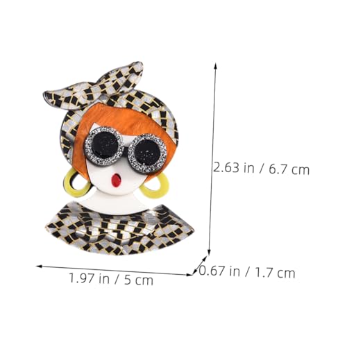 CLISPEED Moderne Mädchen Brosche aus Anstecknadel Leichter Damen Broschen Pin für Jacken Pullover Blusen Vielseitiges Mode Accessoire für Alltag und Party von CLISPEED