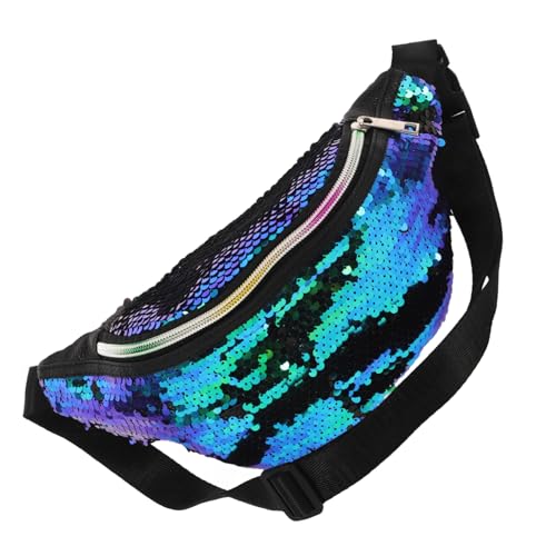 CLISPEED Kids Fanny Pack Mit Glitzer Und Einhorn-Design wasserdichte Umhängetasche Für Festivals Sport Und Freizeit Leichte Bauchtasche Für Mädchen Und Damen Vielseitig Einsetzbar von CLISPEED