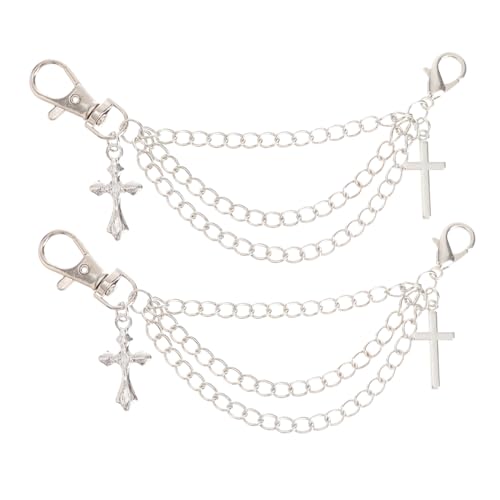 CLISPEED Modische Mehrschichtige Schuhketten aus Legiertem Vielseitiges Schuhzubehör für Damen Einfache Anbringung Trendige Sneaker Sportschuhdekoration für Party und Alltag von CLISPEED