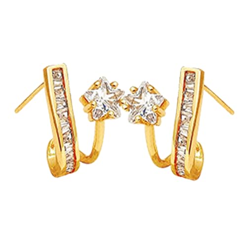 CLISPEED Modische Ohrstecker Damen Sternförmig Leicht Robust Dezenter Schmuck für Frauen Mädchen Party Alltag Hochzeit Geschenk CLISPEED Modische Ohrstecker Damen Sternförmig Leicht Robust Dezenter Schmuck für Frauen Mädchen Party Alltag Hochzeit Geschenk von CLISPEED