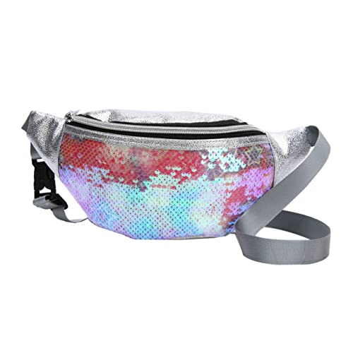 CLISPEED Modischer Pailletten Stern Hüfttasche für Damen Verstellbare Umhängetasche für Outdoor Aktivitäten Festivals Reisen und Freizeit Farbenvielfalt von CLISPEED
