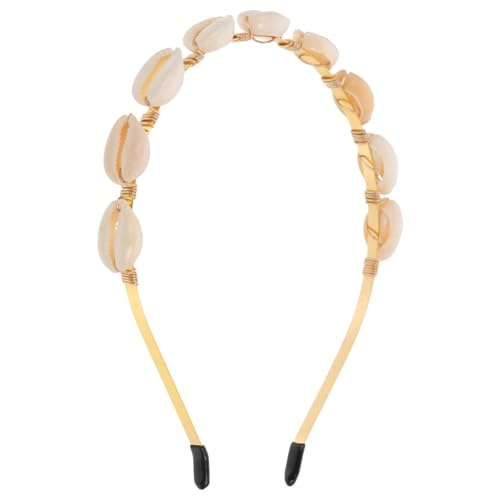 CLISPEED Modisches Dünnes Haarband Damen mit Muschel Design Eleganter Haarreifen für Strand Party und Alltag Langlebiges Accessoire für Frauen und Mädchen von CLISPEED