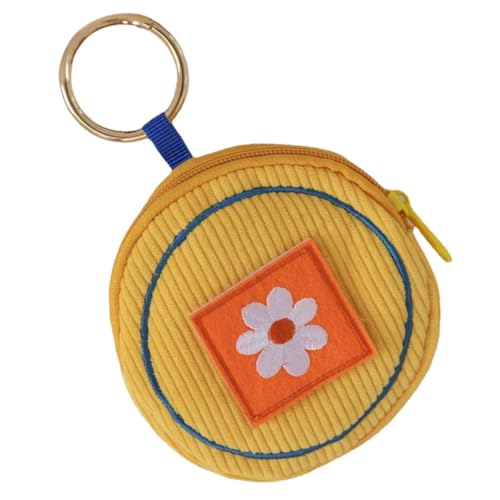 CLISPEED Münzbeutel für Damen Bezaubernde Geldbörse mit Reißverschluss Handgefertigte Geldbörse im Stickdesign Vielseitig Einsetzbar als Schlüsselanhänger oder Dekoration von CLISPEED