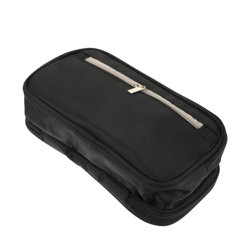 CLISPEED Multifunktionales Federmäppchen mit DREI Fächern Großes Kapazitäts Etui für Schüler Tragbare Stifttasche mit Reißverschluss Organizer für Stifte und Schreibwaren von CLISPEED