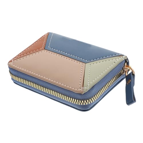 CLISPEED Kleine Kartenhalter Brieftasche Mit Reißverschluss-Design Ausweistasche Aus Tragbarer Kartenbeutel Mit Großem Fassungsvermögen Für Kreditkarten Visitenkarten Und Mehr von CLISPEED