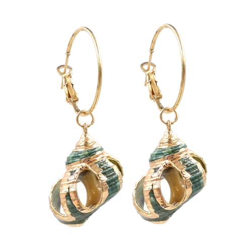 CLISPEED Muschel Ohrringe Damen Strandstil Ohrhänger Kreativ Boho Meerjungfrau Schmuck Elegant für Alltag Party Hochzeit CLISPEED Muschel Ohrringe Damen Strandstil Ohrhänger Kreativ Boho Meerjungfrau Schmuck Elegant für Alltag Party Hochzeit von CLISPEED