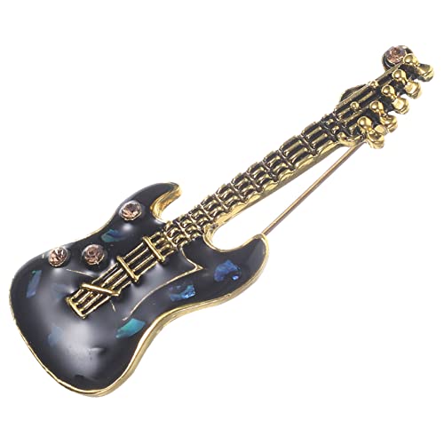 CLISPEED Anstecknadel in Gitarrenform Metallbrosche Für Damen Kragennadel Aus Brosche Zum Anstecken Kleidungsdekoration Branding von CLISPEED