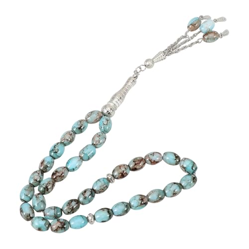 CLISPEED Muslimischer Gebetsperlen armband aus Glasperlen Farbiges Dekoratives Gebetsarmband für Herren und Damen Handgefertigte Rosenkranz kette mit Angenehmem Tragegefühl Geschenkidee von CLISPEED