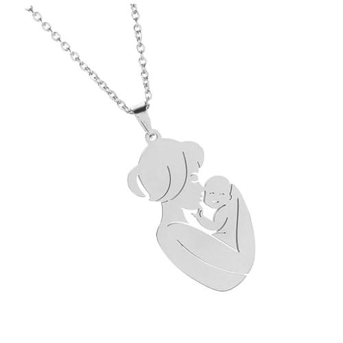 CLISPEED Mutter Halskette Clavicle Chain Schmuck Damen Verarbeitung Details Chic Sweater Necklace für Muttertag von CLISPEED