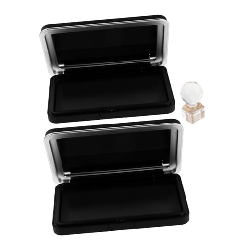 CLISPEED Nachfüllbare Magnetische DIY Make Up Palette mit Spiegel Druckstempel Leerem Kosmetikbehälter für Lidschatten Highlighter Praktischer Reise Organizer Vielseitige Schminkbox mit von CLISPEED