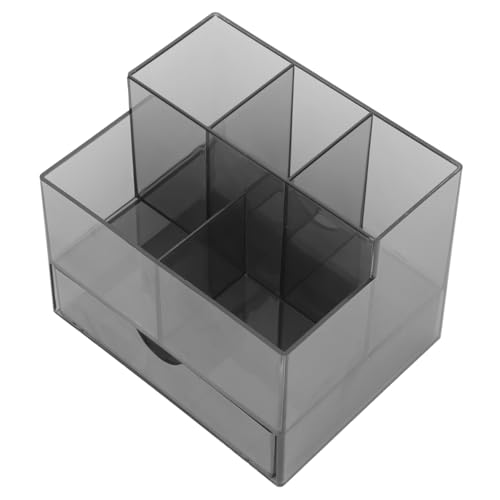 CLISPEED Nagelkunst Organizer Aufbewahrungsbox mit Staubschutz Langlebiger Nail Accessory Box für Pinsel und Stifte Multifunktionale Kosmetikaufbewahrungsbox für Desktop und Transparent von CLISPEED