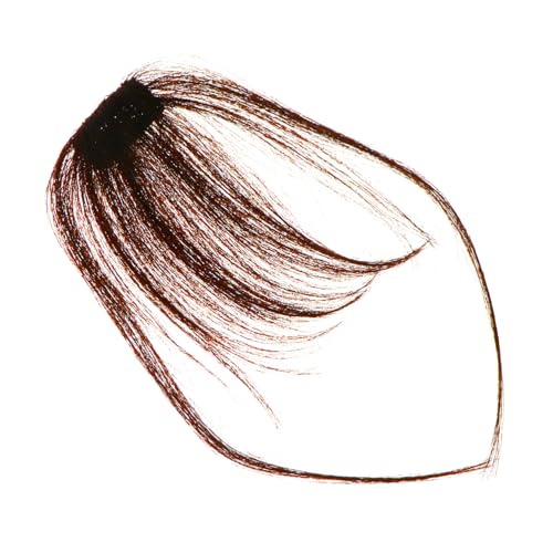 CLISPEED Natürliches Haarteil Air Bang Clip in Haarfransen für Frauen Leichter Clip in Haarsträhne Verstellbar Realistisches Haar Geeignet für Alltag Party Cosplay Hochzeiten und Besondere von CLISPEED
