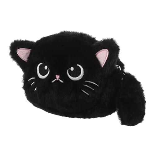 CLISPEED Niedliche Plüsch Geldbörse für Mädchen Cartoon Make Up Tasche mit Reißverschluss Vielseitige Aufbewahrung für Schule und Reisen von CLISPEED