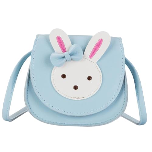 CLISPEED Niedliche Wasserdichte Umhängetasche mit Verstellbarem Riemen Mini Schultertasche mit Hasenmotiv Praktische Crossbody Bag für Mädchen als Geldbeutel und Begleiter im Alltag von CLISPEED