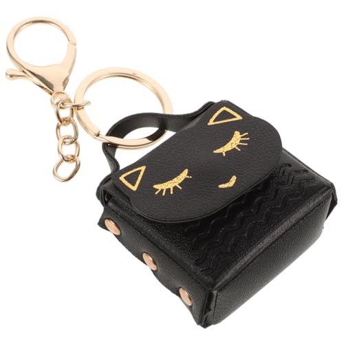 CLISPEED Niedlicher Katzen Schlüsselanhänger Mini Münzbeutel Geldbörse für Junge Mädchen Cartoon Anhänger Kompakt Multifunktional als Schlüsselanhänger und Dekoratives Accessoire Tragbar von CLISPEED