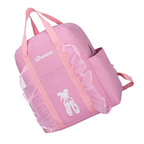 CLISPEED Niedlicher Tanzrucksack für Mädchen Verstellbarer Rucksack Leichter Ballett Schulrucksack Praktische Tanztasche für Geeignet für Schule und Alltag von CLISPEED