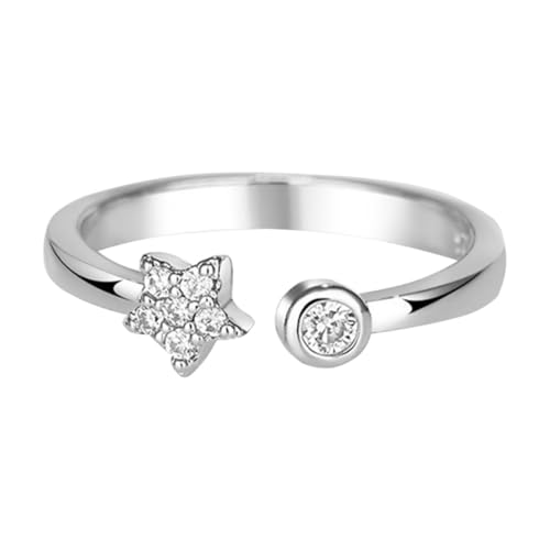 CLISPEED Offener Sternenhimmel Fingerring Damen Schmuck Verstellbar Feiner Dekorativer Ring Geschenk Vorschlag Stilvoller Accessoire von CLISPEED