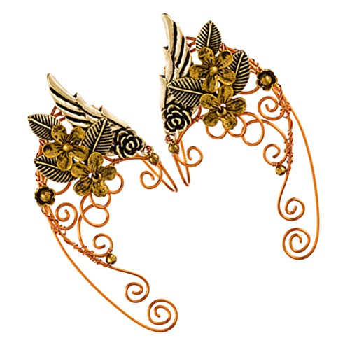 CLISPEED Ohrmanschetten Ohrringe für Damen Ear mit Einzigartigem Feenohren Design Handgefertigt Modisch für Hochzeit und Alltag Schmuck von CLISPEED