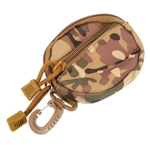 CLISPEED Outdoor Gürteltasche mit Aufhängung Strapazierfähiges Polyester Kompakte Kleine Tasche für Münzen Schlüssel und Kopfhörer Vielseitiger Rucksack Anhänger für Camping und Alltag von CLISPEED