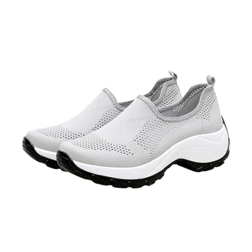 CLISPEED Outdoor Wanderschuhe Damen Atmungsaktiv Leicht mit Luftpolster Schnell Trocknendes Mesh Vielseitig für Trekking Laufen Fitness und Freizeit Modisch und Komfortabel von CLISPEED