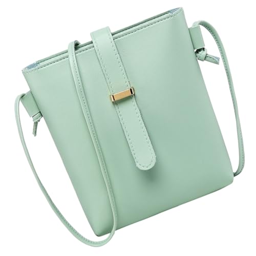 CLISPEED PU Crossbody Bag Damen Wasserfeste Handtasche Verstellbarer Trageriemen Große Kapazität Alltag Freizeit Party Schultertasche Grün von CLISPEED