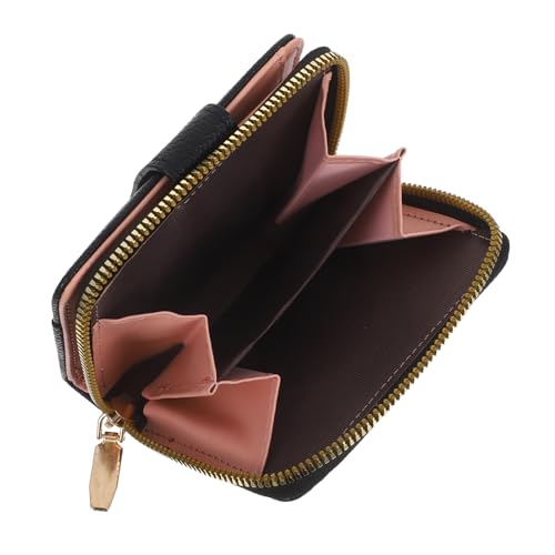 CLISPEED PU Kreditkartenetui mit Großem Fassungsvermögen Stilvolles Litchi-geprägtes Kartenetui Multifunktionaler Organizer für Damen und Herren Vielseitiges Minimalistisches Portemonnaie von CLISPEED