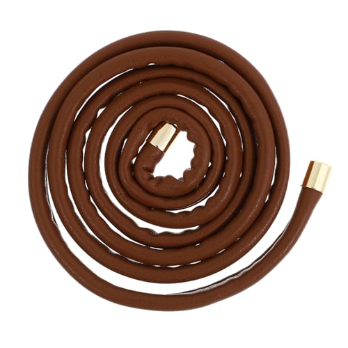 CLISPEED PU Leder Haargummi Verstellbar mit Aluminium draht Haardraht Flexibel für Damen und Mädchen Langlebiges Modisches Haarband in Zimtfarbe für Alltag und Geschenk von CLISPEED