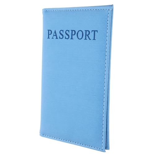 CLISPEED PU Reisepasshülle mit Kartenfächern RFID Schutz Multifunktionale Ausweistasche für Reiseunterlagen Impfausweis Kreditkarten Kompakt und Robust für Herren und Damen Zufällige Farbe von CLISPEED