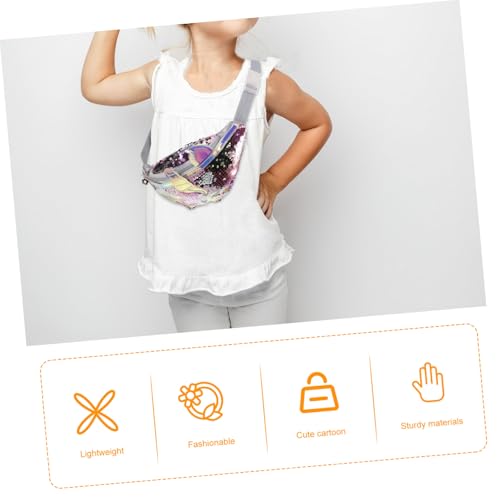 CLISPEED Pailletten Bauchtasche Mädchen Crossbody Schultertasche Glitzernde Einzelschulter Brusttasche Für Reisen Einkaufen Outdoor Aktivitäten von CLISPEED