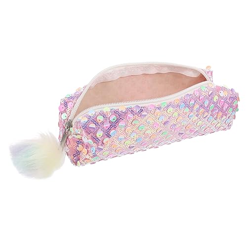 CLISPEED Glitzer Federmäppchen für Schüler Rosa Verstellbar Tragbare Schreibwarentasche Kosmetiktasche für Mädchen CLISPEED Glitzer Federmäppchen für Schüler Rosa Verstellbar Tragbare Schreibwarentasche Kosmetiktasche für Mädchen von CLISPEED