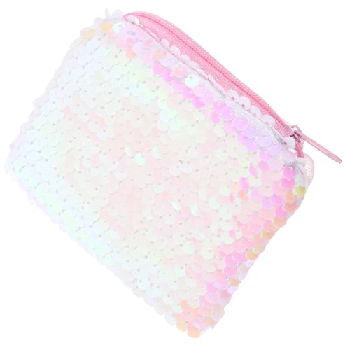 CLISPEED Pailletten Geldbörse für Kleine Umhängetasche Leichtes Baumwollmaterial für Reisen und Partys mit Schickem Design und Praktischem Schultergurt von CLISPEED