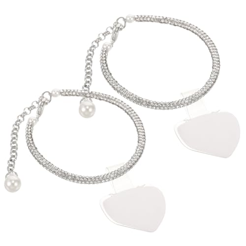 CLISPEED Pearl Strass Schuhriemen für High Heels Abnehmbar Wiederverwendbar Verarbeitung Schuhkette mit Luxuriösem Design Geeignet für Damen Schuhe Zubehör bei Outdoor Events von CLISPEED