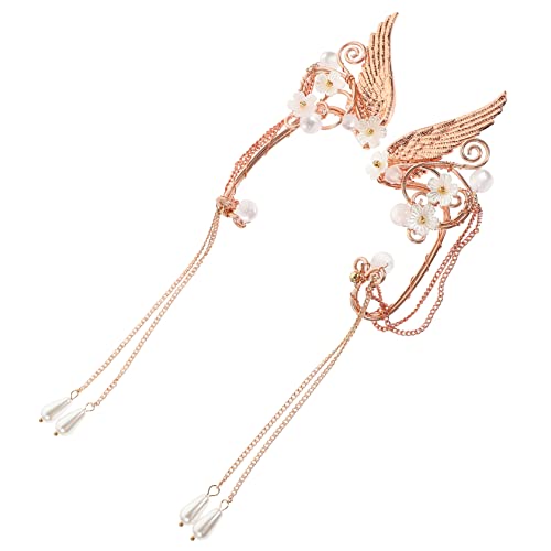 CLISPEED Ohrringe Mit Perlequaste Aus Robusten Materialien Ohrclips Piercing Für Damen Trendige Ohrmanschettenclips Für Mädchen Und Frauen von CLISPEED