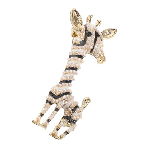 CLISPEED Perlen Brosche Mit Giraffenmotiv Anstecknadel Aus Legierung Für Damen Stilvolle Tierbrosche Zum Aufstecken Kragen Revers Oder Anzug von CLISPEED