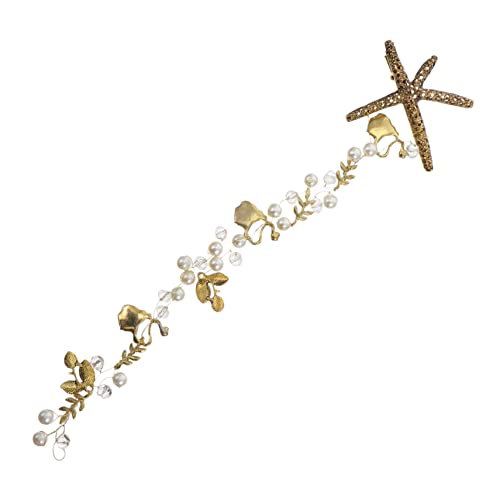 CLISPEED Perlen Stirnband Aus Legierung Für Braut Haarschmuck Stilvolle Damen Kopfbedeckung Mit Perlen-kopfschmuck Für Hochzeit Und Besondere Anlässe von CLISPEED