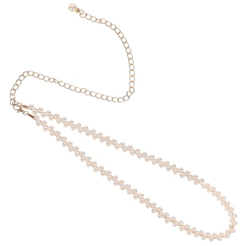 CLISPEED Perlen Taillenkette Für Damen Dekorativer Perlengürtel Für Kleider Eleganter Hüftgürtel Aus Kunstperlen Für Hochzeiten Und Besondere Anlässe Vielseitiger Taillenschmuck Für von CLISPEED
