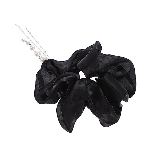CLISPEED Perlen Tassel Haargummis für Damen Haarbänder mit Perlenanhänger Elastische Haargummis für Jede Frisur Accessoire für und Mädchen von CLISPEED