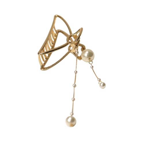 CLISPEED Perlen quasten Haarklammer aus Legiertem Modischer Haarschmuck für Damen Sanfter Halt ohne Haarschäden Geeignet für Hochzeit Party und Alltag Vielseitiger Haar accessoire für von CLISPEED