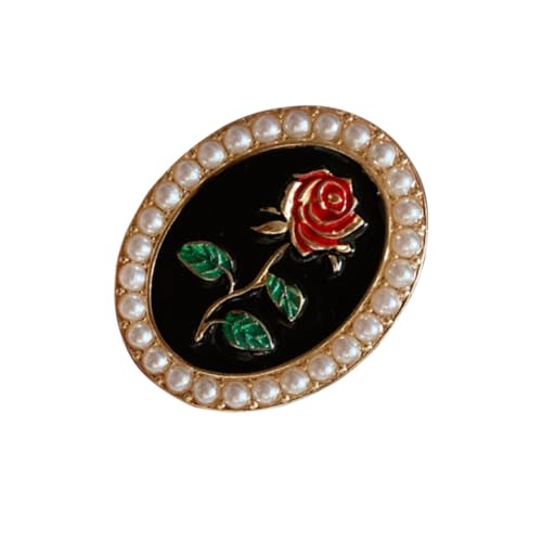 CLISPEED Perlenbrosche Damen Anstecknadel mit Rosen Emaille Design Kleidung Accessoires Langlebige Schmuckdekoration für Frauen und Mädchen Stilvoller Brustpin für Besondere Anlässe CLISPEED Perlenbrosche Damen Anstecknadel mit Rosen Emaille Design Kleidung Accessoires Langlebige Schmuckdekoration für Frauen und Mädchen Stilvoller Brustpin für Besondere Anlässe von CLISPEED