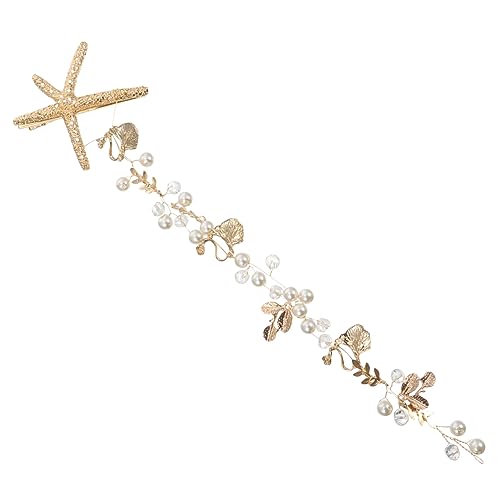 CLISPEED Perlen Haarreif Für Frauen Stilvolles Stirnband Aus Legierung Mit Strass Für Hochzeiten Partys Und Besondere Anlässe Modisches Haarschmuck Für Mädchen Strand Haarschmuck von CLISPEED